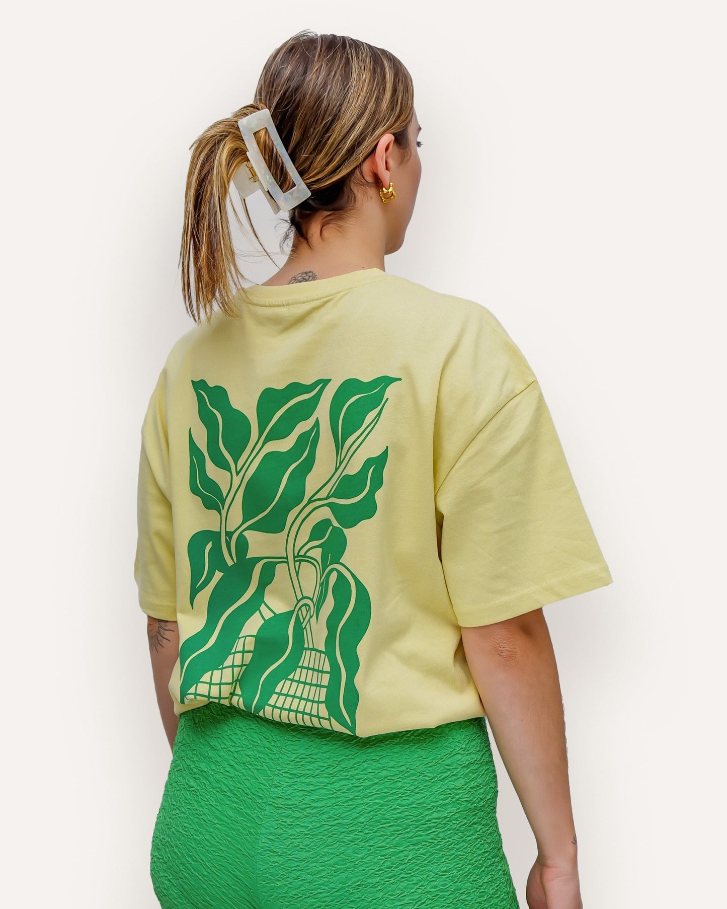 »GROW YOUR OWN WAY« Unisex Oversized T-Shirt Gelb