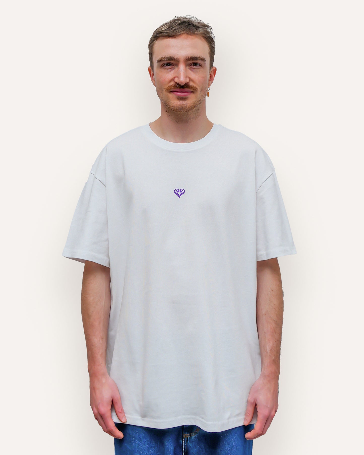 »SEID LIEB« Unisex Oversized T-Shirt Weiß
