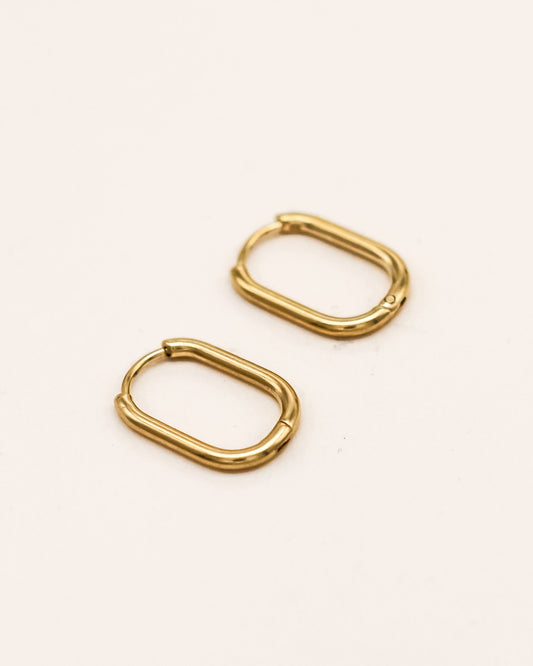 »Thin Oval Simple« Hoops